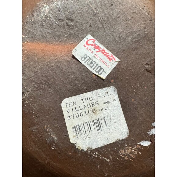 Vintage Red Pottery Handled Bowl - Picture 5 of 5